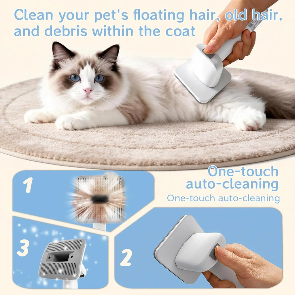Dog Grooming Vacuum Kit, 7-in-1 Pet Clipper & Shedding Vacuum Brush – image 6
