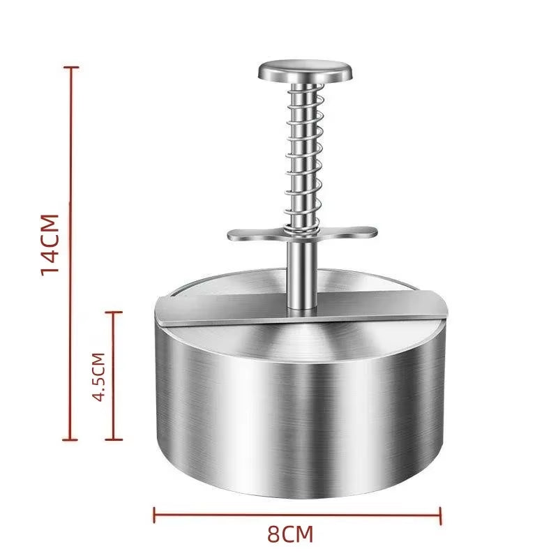 Stainless Steel Burger Press – Adjustable Patty Maker Mold