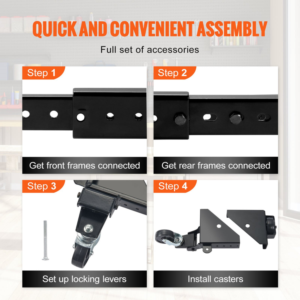 Heavy-Duty Universal Mobile Base for Tools and Machines, 500 lb – image 5