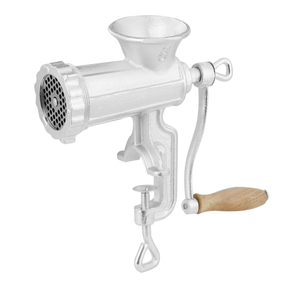 Manual Meat Grinder, Cast Iron Hand Mincer & Sausage Maker with Clamp – image 2