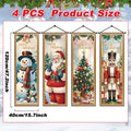 Nutcracker Door Banner – 4 Pc Christmas Door Couplet Decoration