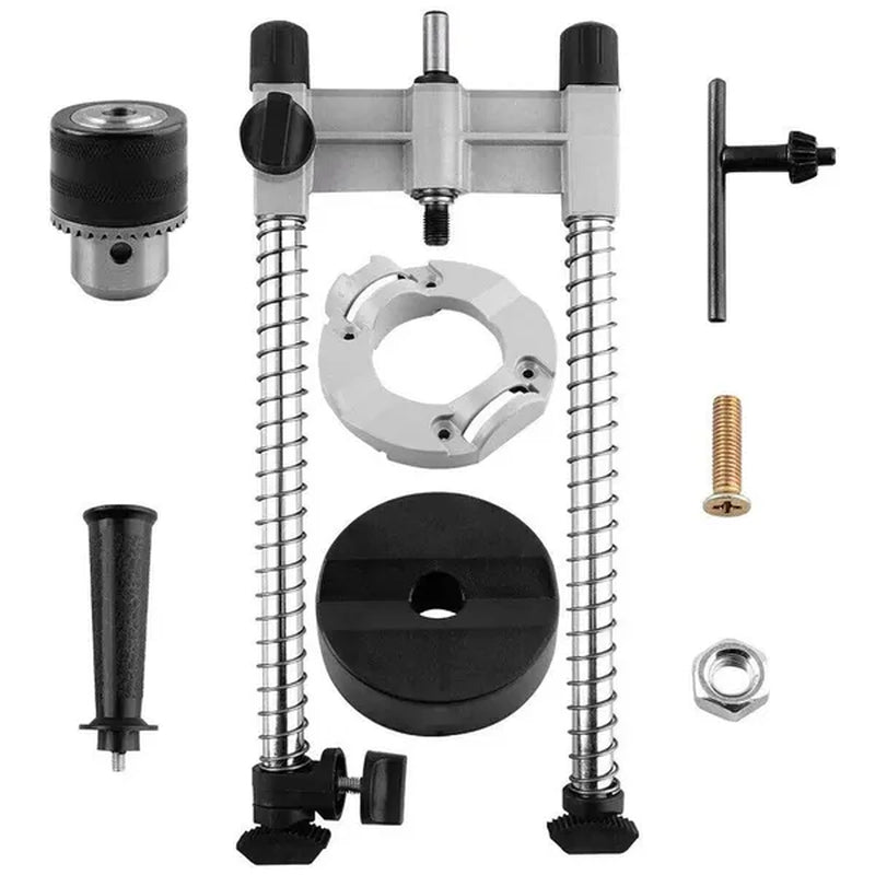 Drill Guide Stand, Adjustable 45/90 Degree Portable Drill Press Jig – image 2