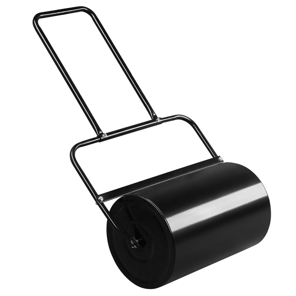 Lawn Roller 19.5 in Steel Drum, Push or Tow, 10 Gal Water Fill