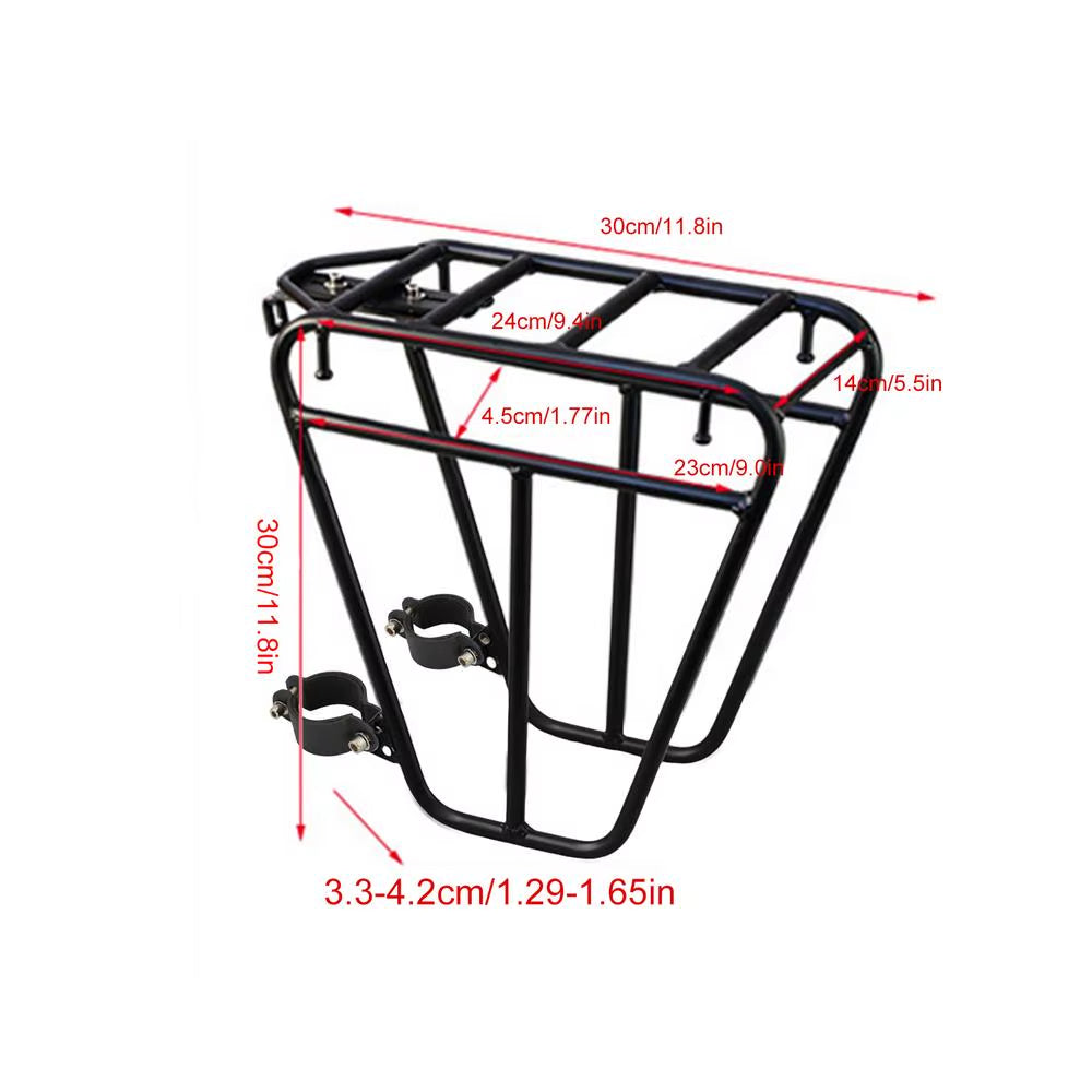 Bike Front Rack, Steel Fork Mount Cargo Carrier for Bags, 25 kg