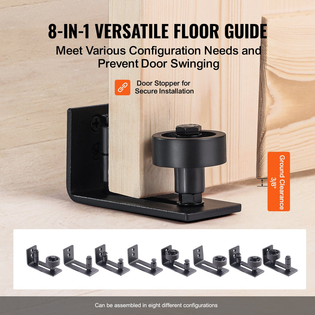 42 x 84 in Wood Sliding Barn Door with Hardware Kit – image 5
