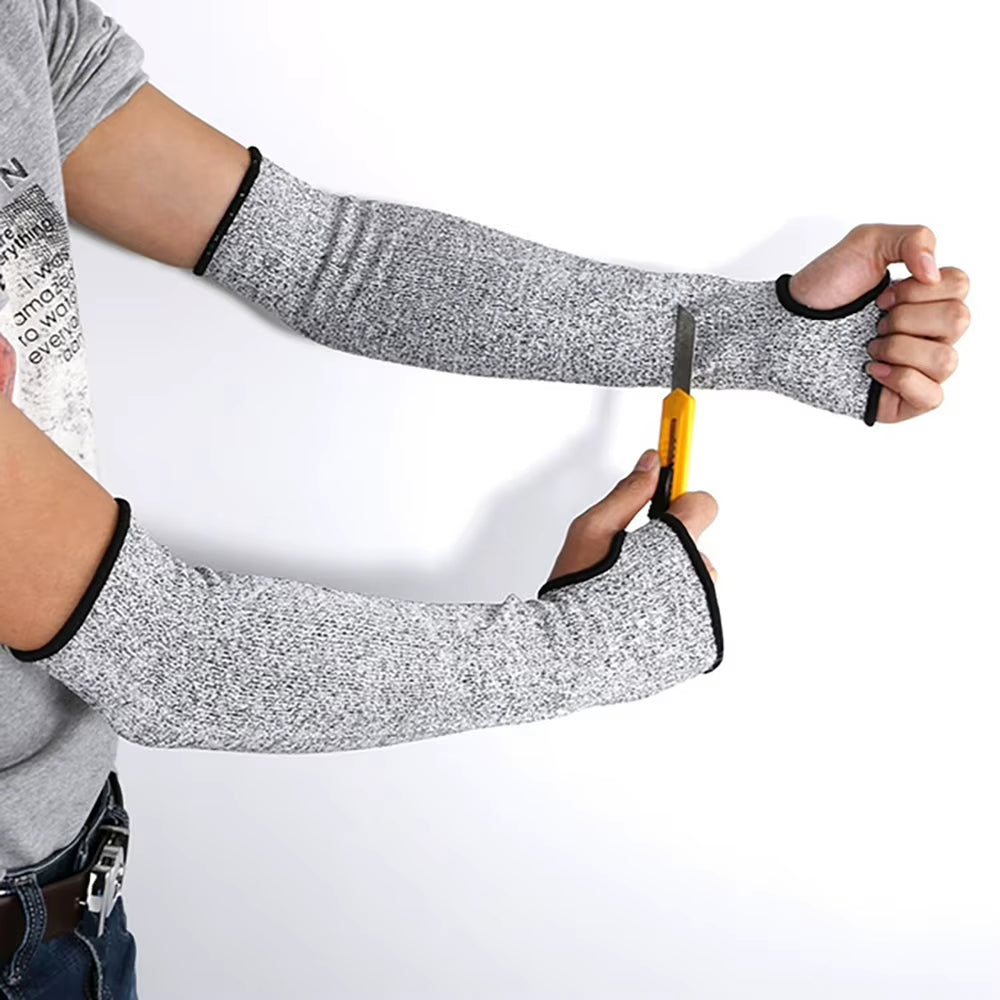 Work Safety Cut Resistant Arm Sleeves, HPPE Forearm Guards, 1 Pair – image 12