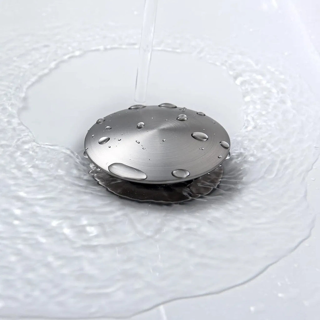 Wall Mounted Bathroom Sink Faucet, Single Lever with Pop-Up Drain – image 5