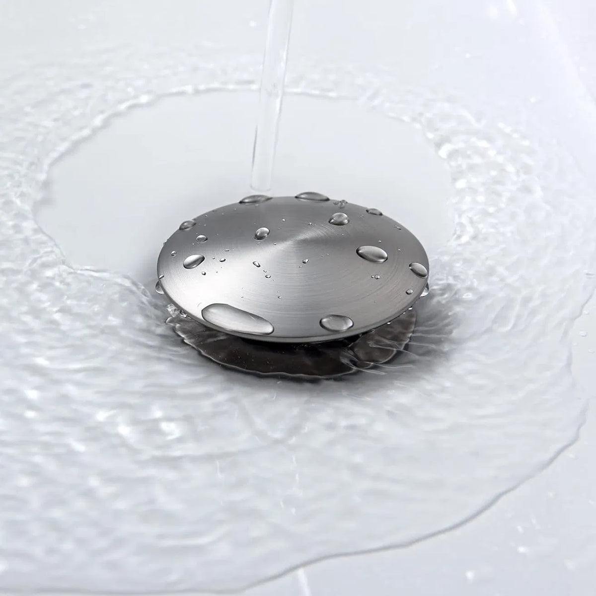 Wall Mounted Bathroom Sink Faucet, Single Lever with Pop-Up Drain – image 5