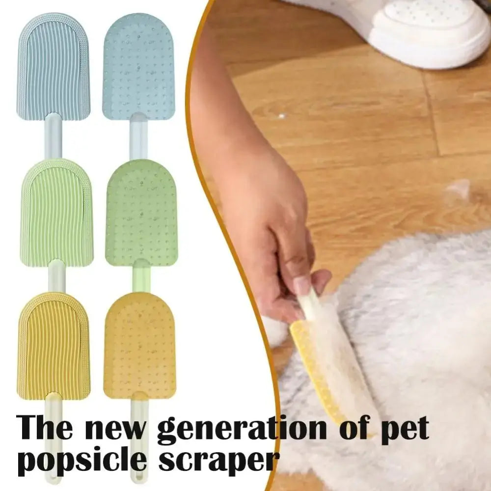 Pet Hair Removal Comb - Soft Grooming Brush for Cats & Dogs
