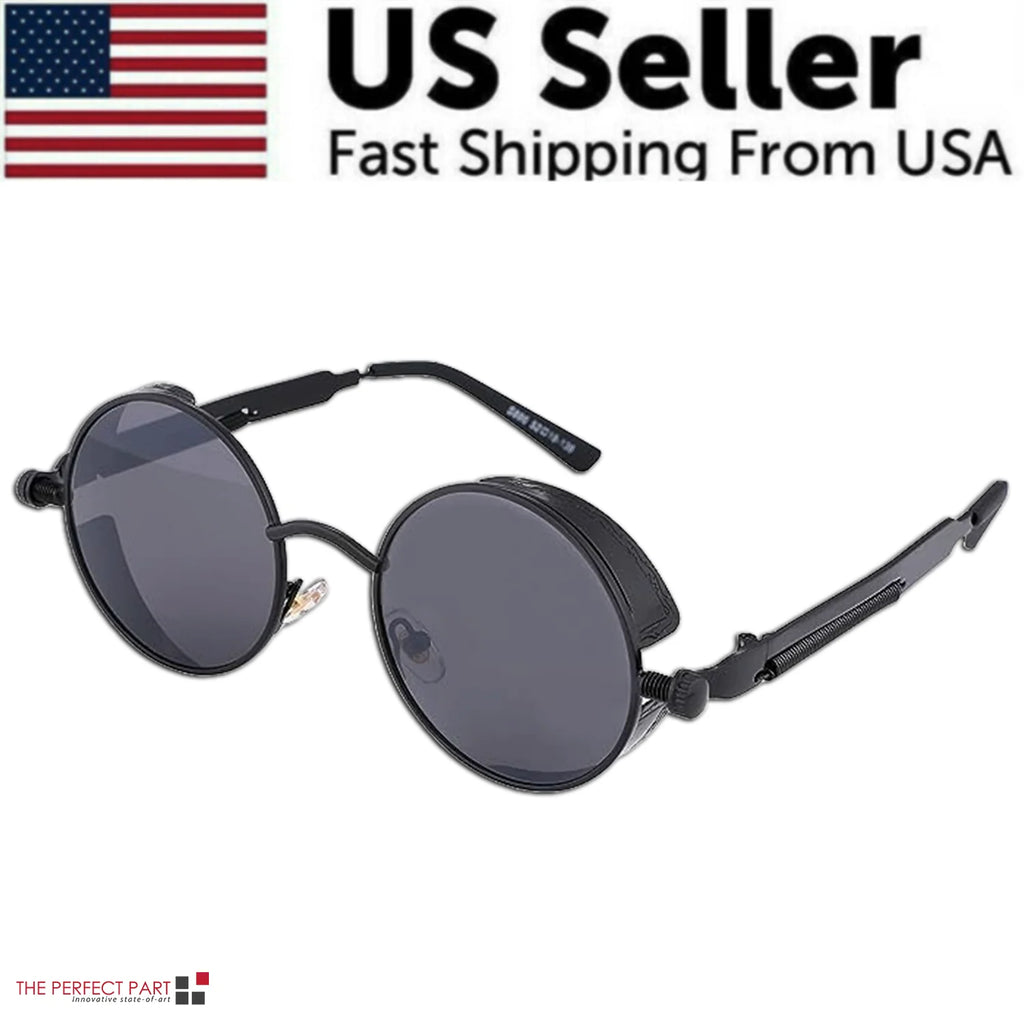 Round Sunglasses – Polarized Retro Metal Frame, UV400 – image 2