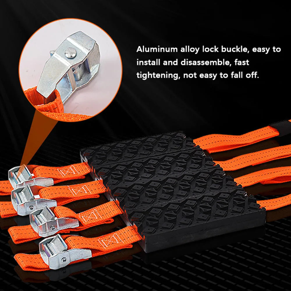 Tire Traction Cleat - Strap-On Snow and Mud Recovery Grip – image 4