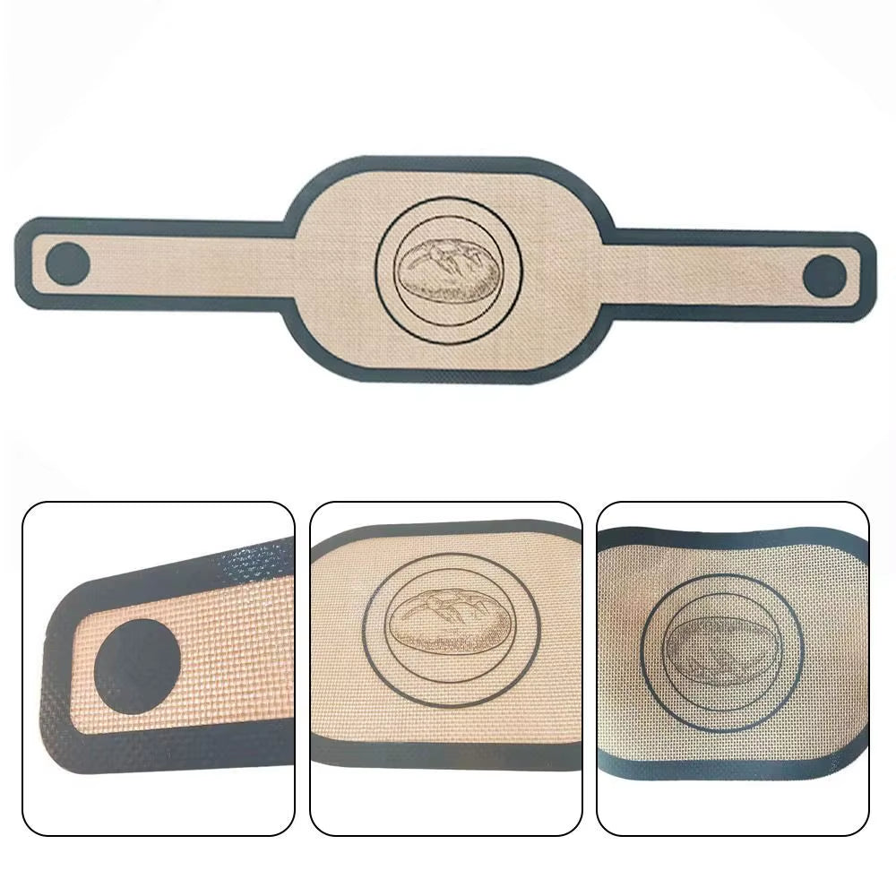 Silicone Bread Sling – Non-Stick Baking Mat with Long Handles – image 3