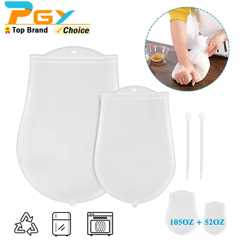 Silicone Dough Kneading Bag – Reusable Bread & Pizza Mixer – image 2