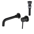 Wall Mounted Bathroom Sink Faucet, Single Handle with Pop-Up Drain – image 1
