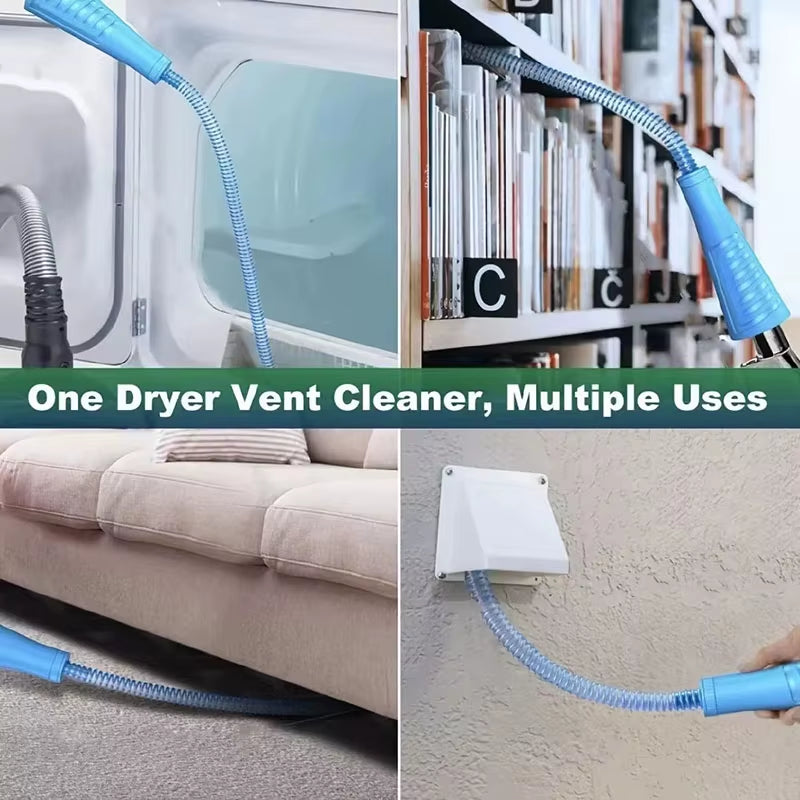Dryer Vent Cleaner Kit, Flexible Lint Removal Vacuum Hose Attachment – image 6