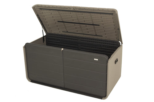 200 Gallon Waterproof Deck Box with Wheels and Hydraulic Lid