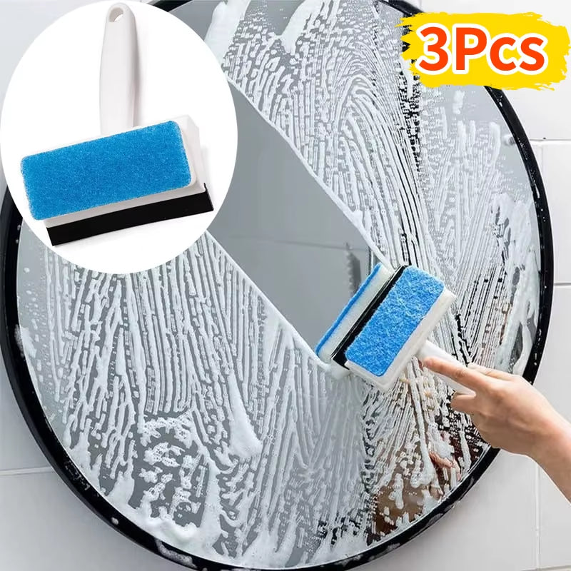 Shower Glass Squeegee Sponge Brush – image 2