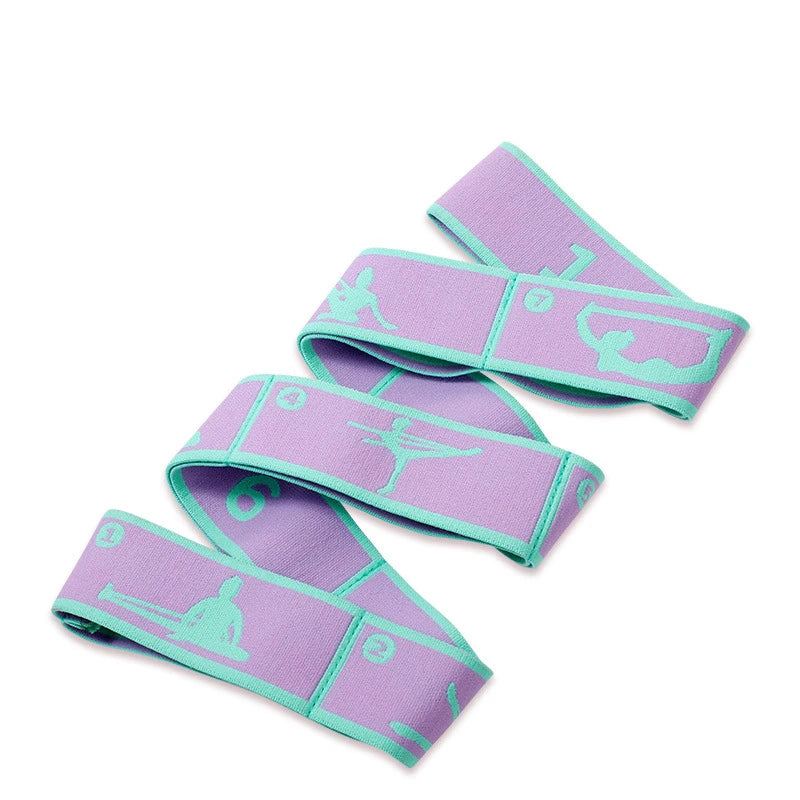 8-Loop Yoga Stretching Strap - Elastic Pilates & Dance Band – image 5
