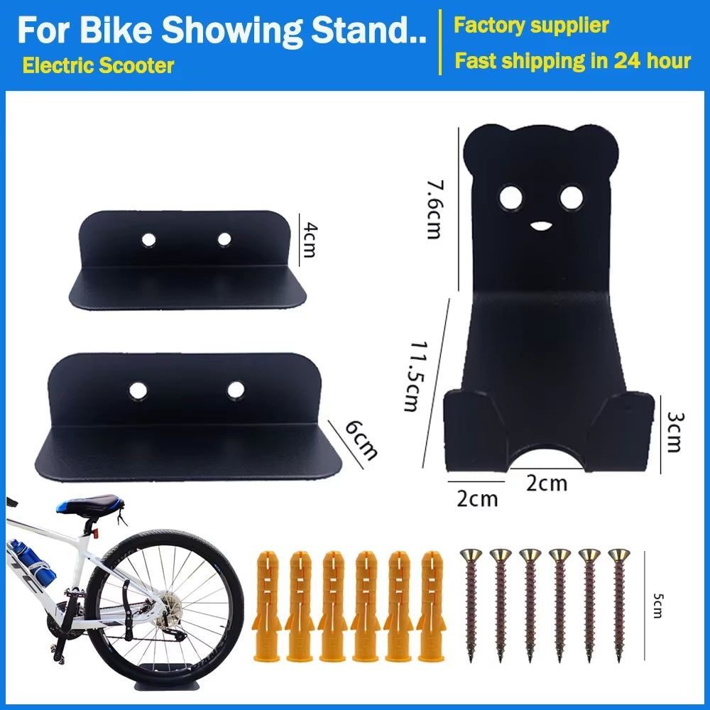 Wall Mount Bike Holder, Pedal and Tire Hook Garage Storage Rack – image 2