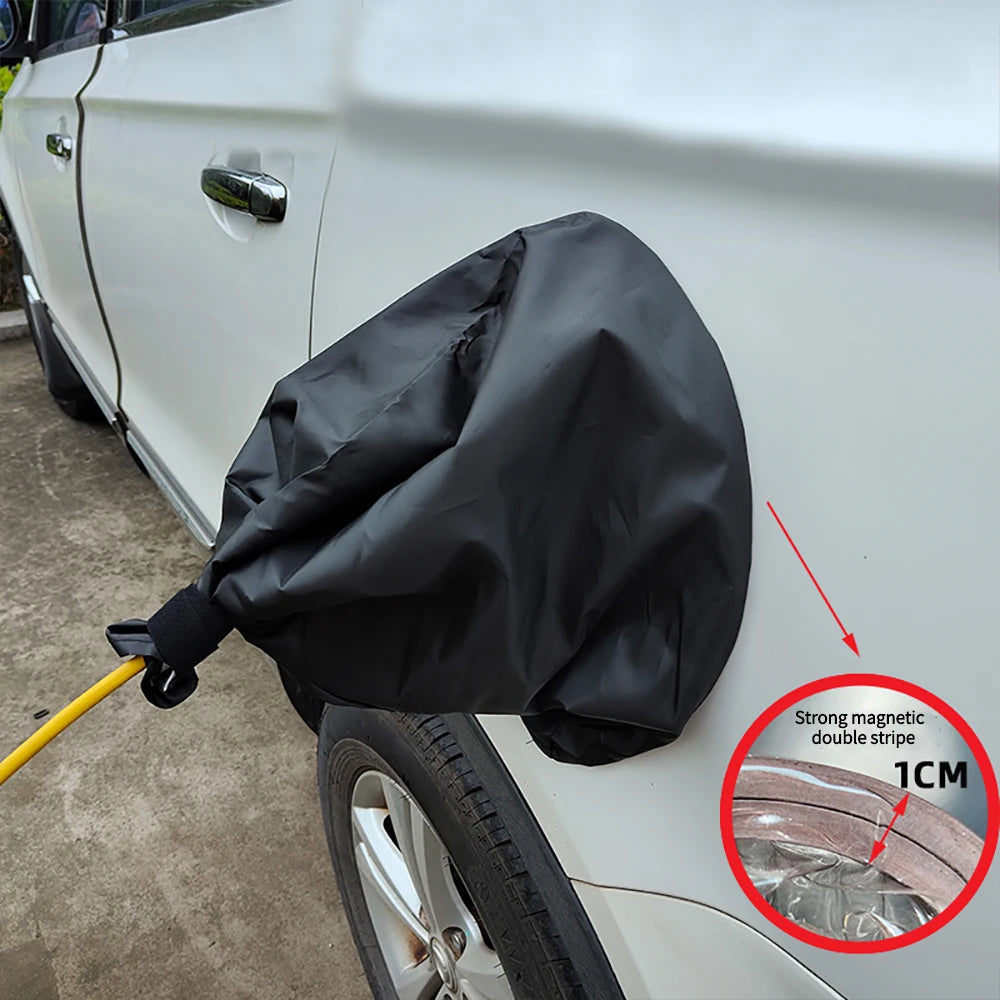 EV Charging Port Rain Cover – Magnetic Waterproof Protector