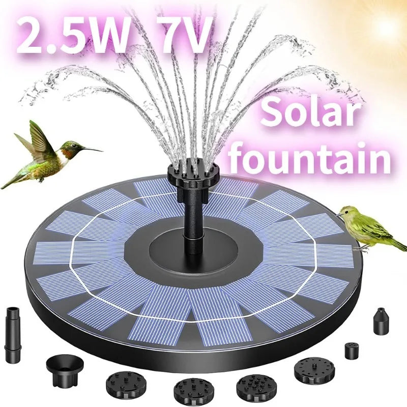 Solar Fountain Pump for Bird Bath and Pond, 6 Nozzles – image 2