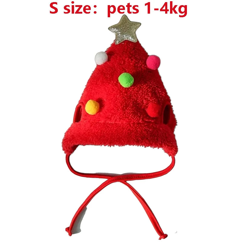 Christmas Pet Costume Set - Santa Hat & Scarf for Cats & Dogs
