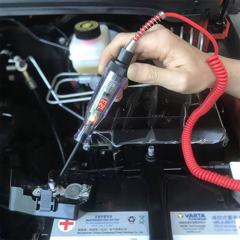 6V-24V Automotive Circuit Tester - Test Light Probe Pen with Clip – image 6