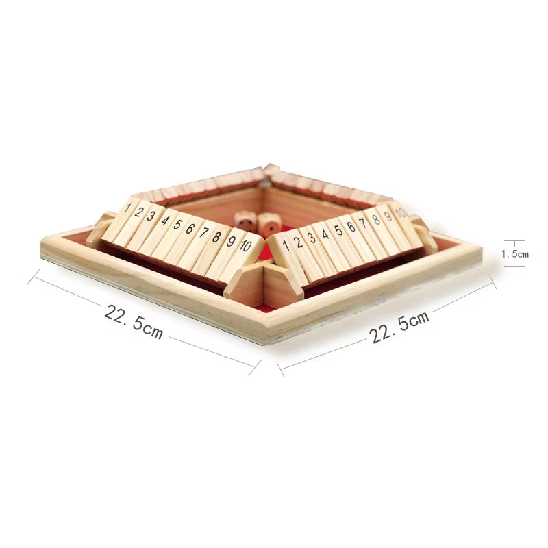 Shut the Box Wooden Dice Game – image 7