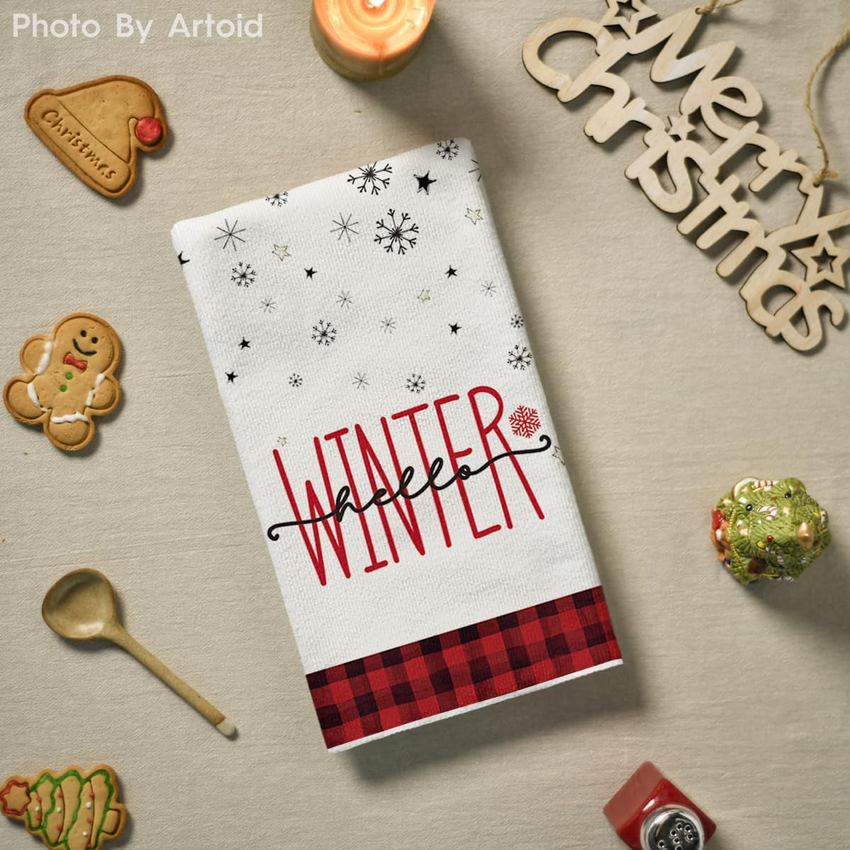 Snowman Christmas Kitchen Towels, Set of 4, 18 x 26 in – image 2