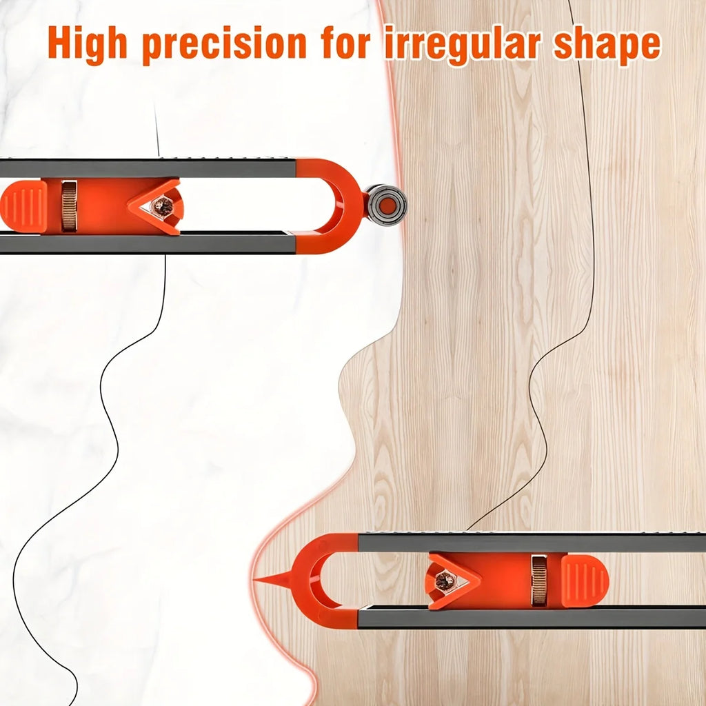 Contour Gauge Profile Tool - Precise Shape Duplicator for Woodworking & Flooring