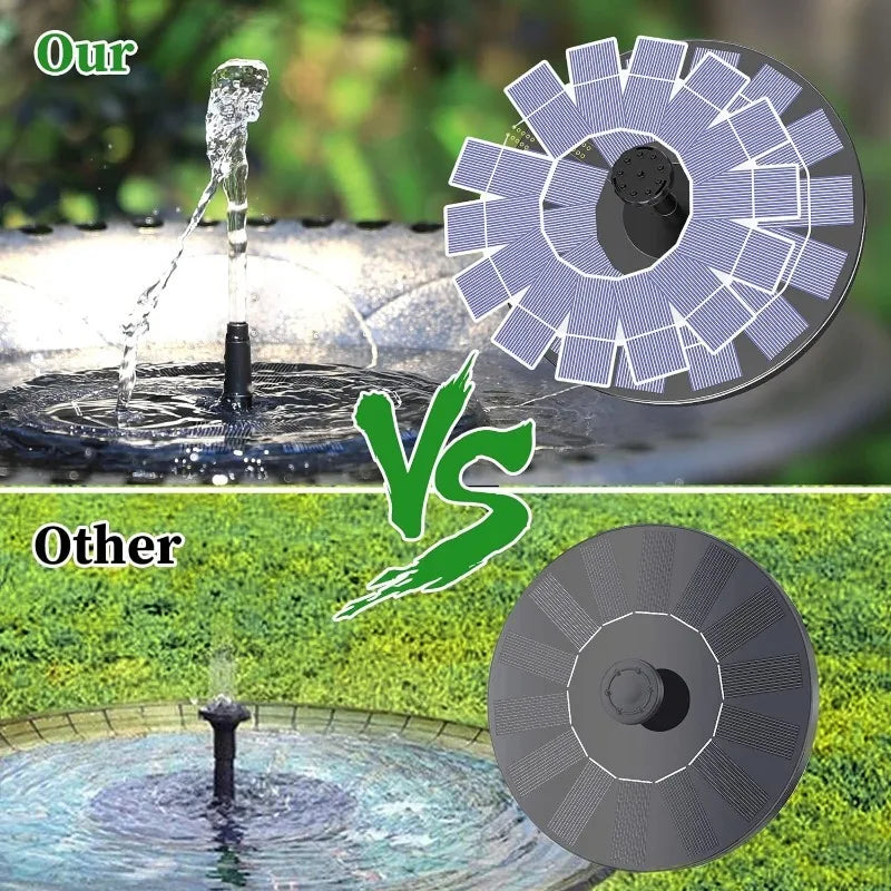 Solar Fountain Pump for Bird Bath and Pond, 6 Nozzles – image 4