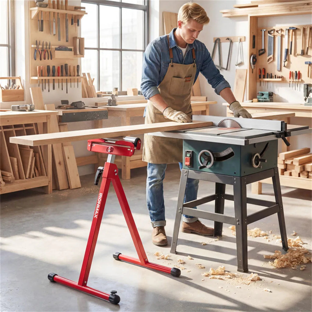 Folding Roller Stand 2-Pack with Edge Guides, 250 lb Each – image 7