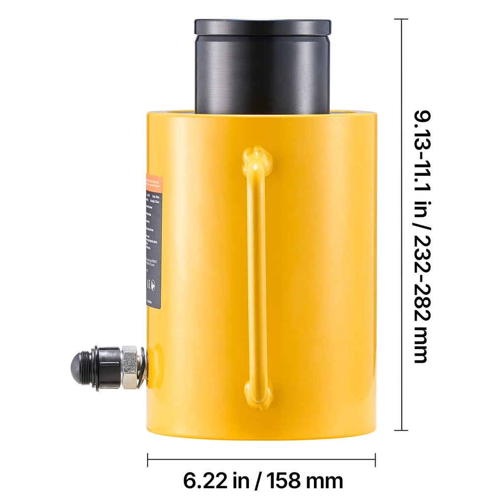 Hollow Plunger Hydraulic Cylinder 60 Ton, 2 in Stroke Ram Jack – image 8