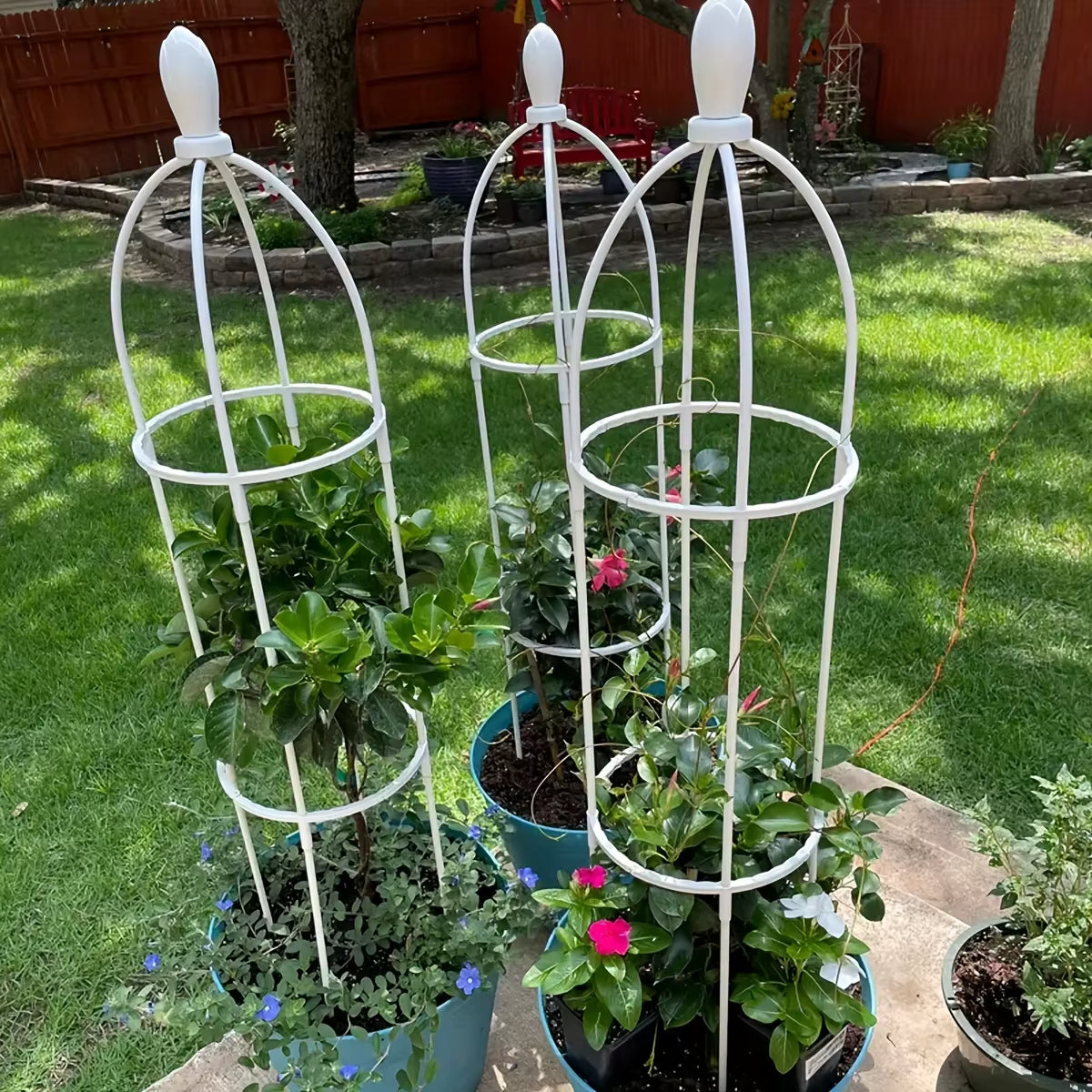 Garden Obelisk Trellis - Tower Plant Support for Climbing Vines – image 3
