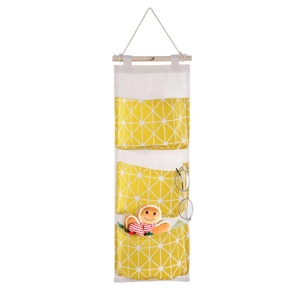 Hanging Wall Organizer - 3-Pocket Linen Door & Closet Storage Bag – image 13