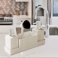 Kitchen Soap Dispenser Set, 2 Pump Bottles with Sink Tray and Brush