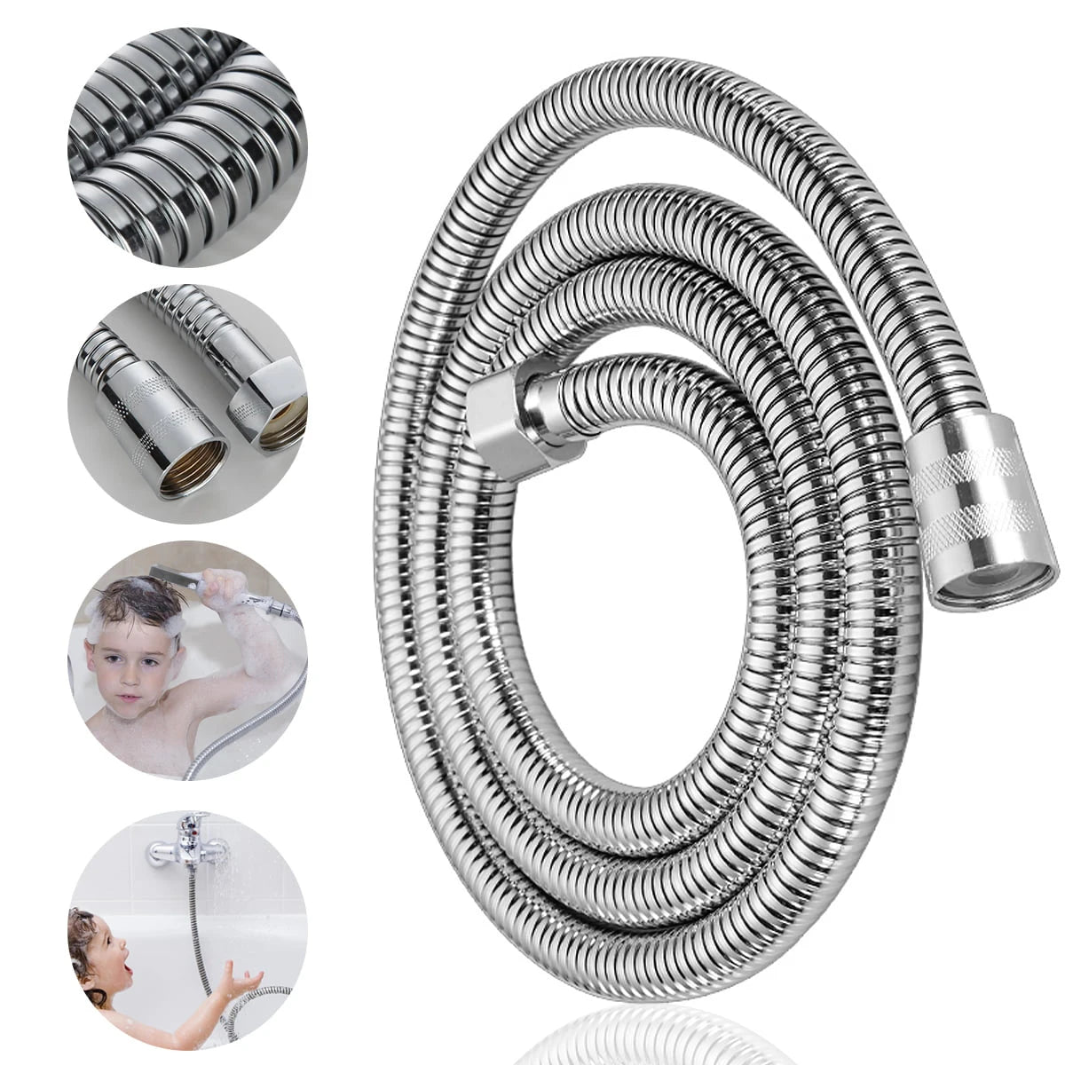 Stainless Steel 360° Shower Hose - 10 ft – image 5