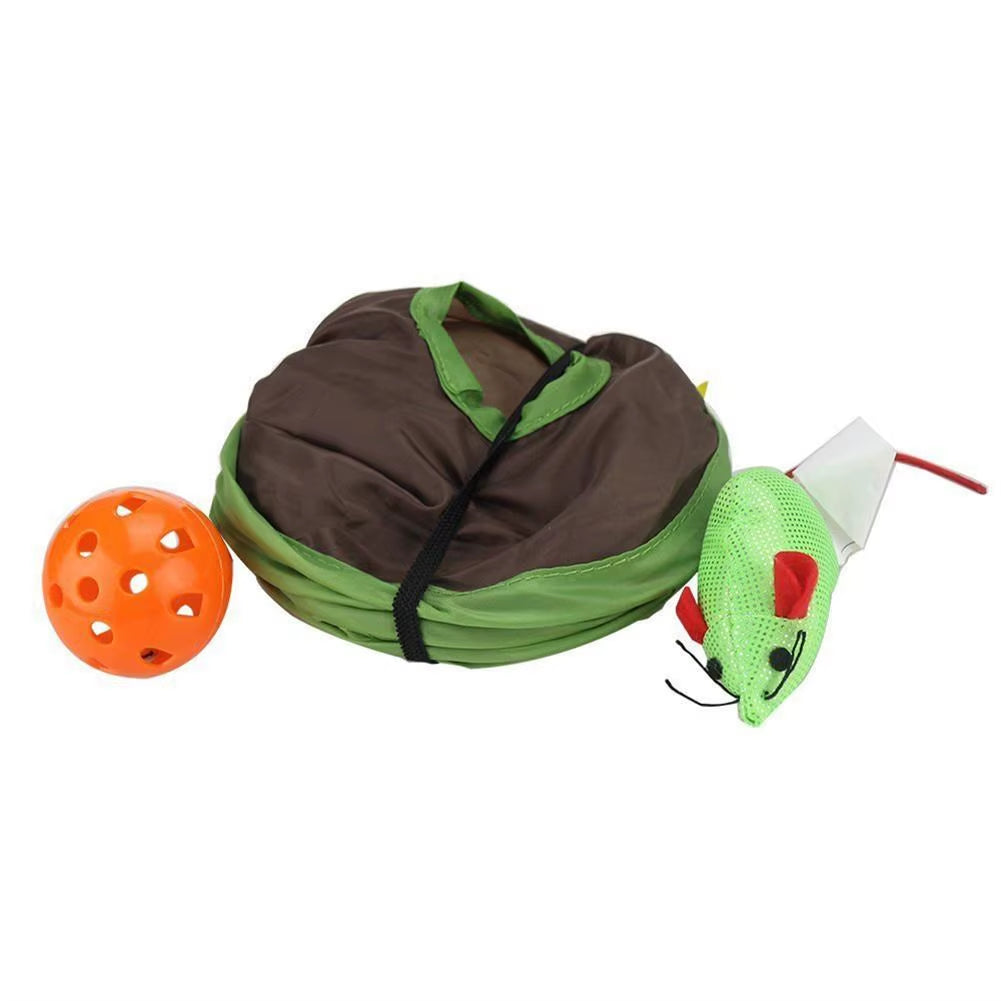 Cat Mouse Hunt Hide & Seek Toy - Foldable 9-Hole Interactive Play Mat – image 6