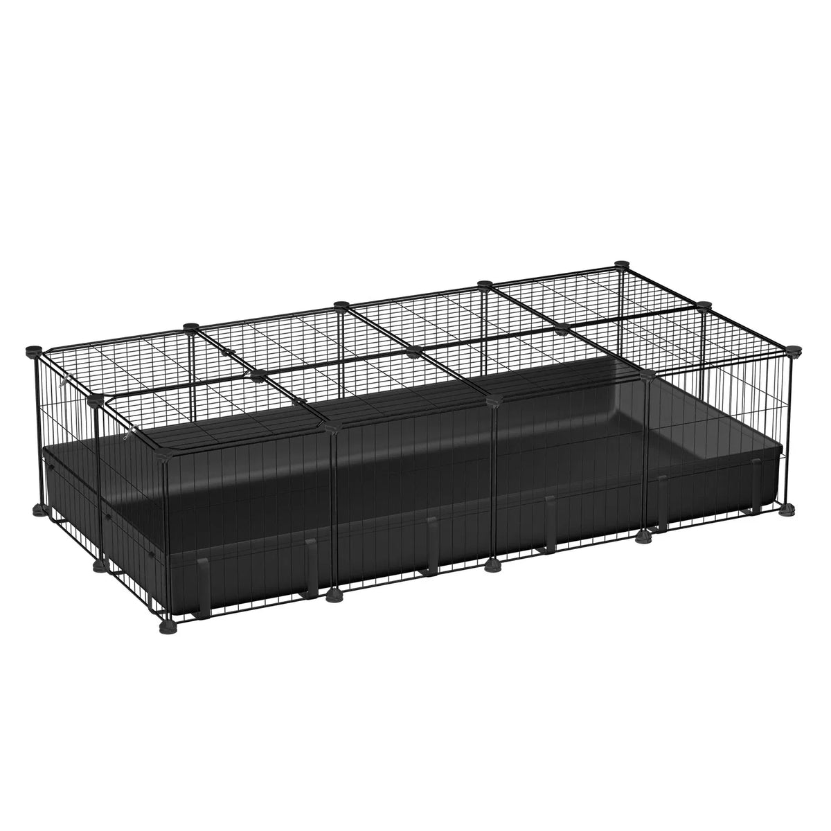Guinea Pig Cage, 20-Panel DIY Small Animal Playpen with Floor Mat – image 16