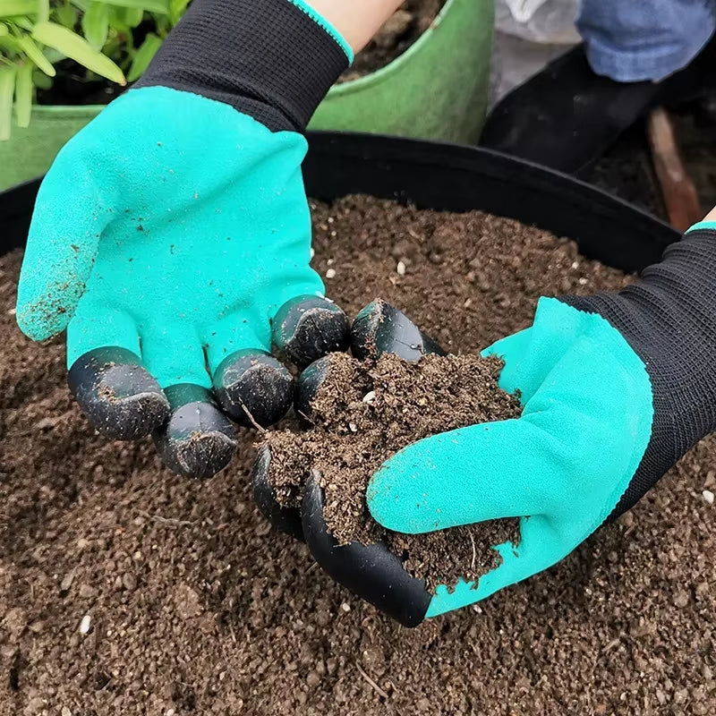Garden Gloves with Claws - Digging & Planting Work Gloves