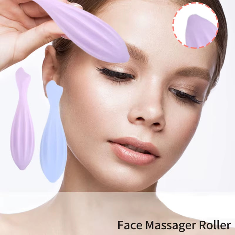 Silicone Face & Eye Massage Roller - Facial Beauty Skincare Tool – image 2
