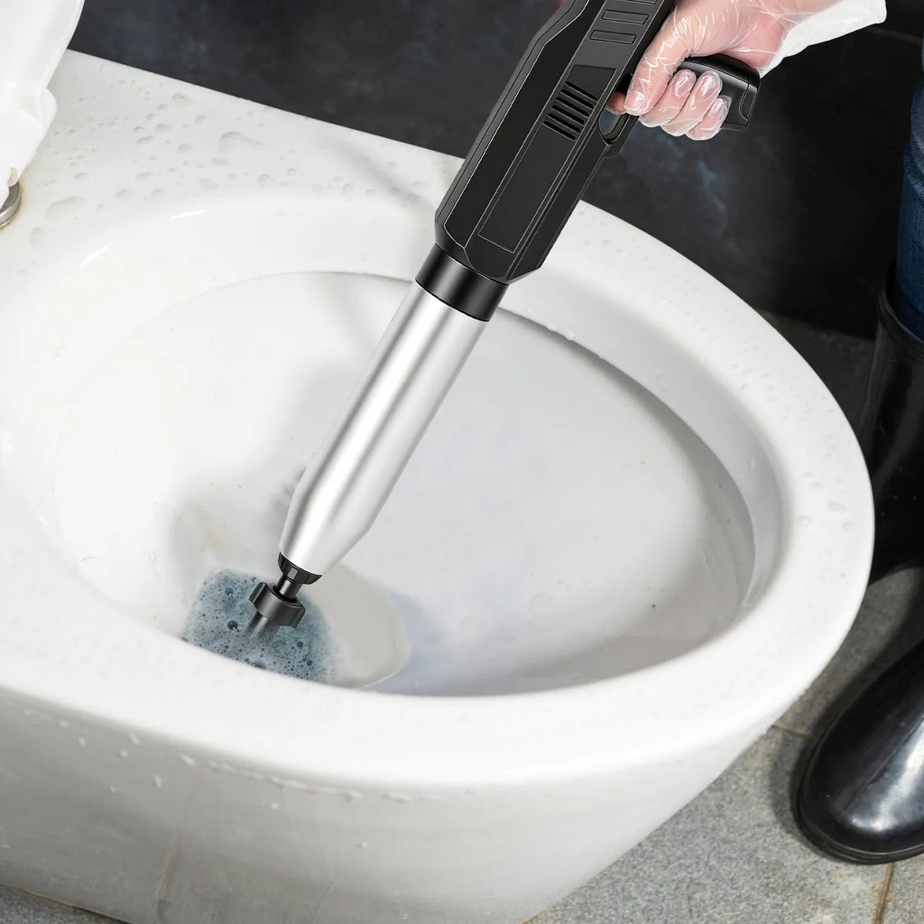 Electric Toilet Plunger - Rechargeable Air Drain Blaster with Gauge – image 11
