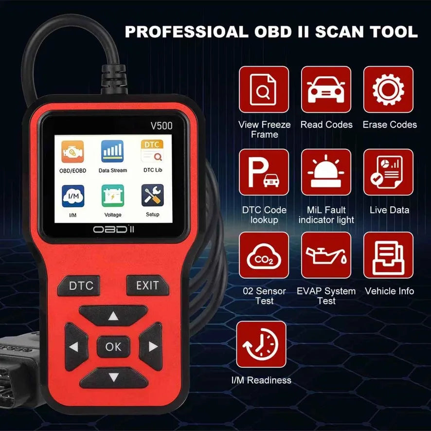 OBD2 Scanner V500 – Color Screen Code Reader with Live Data – image 3