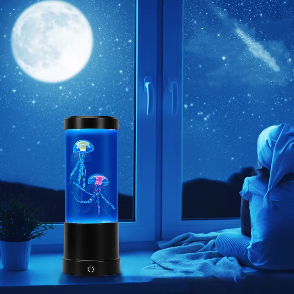 Color Changing Jellyfish Lamp - USB or Battery LED Mood Light