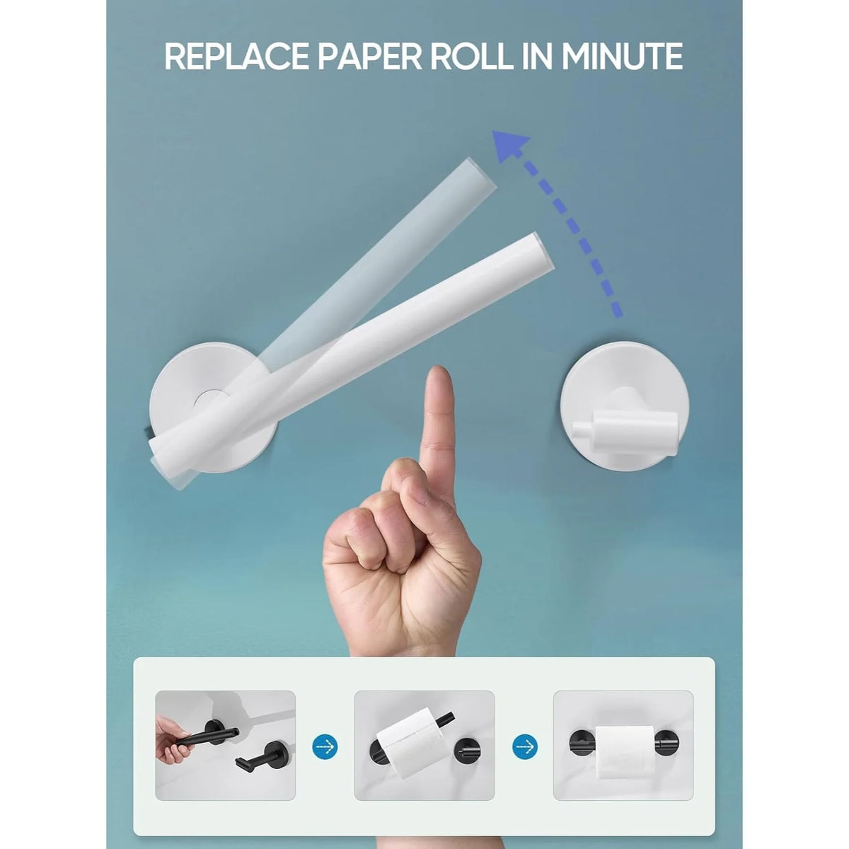 Toilet Paper Holder Wall Mount - SUS304 Stainless Steel – image 6