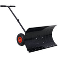 Snow Shovel with Wheels – 29 in Blade Snow Pusher, 10 in Wheels