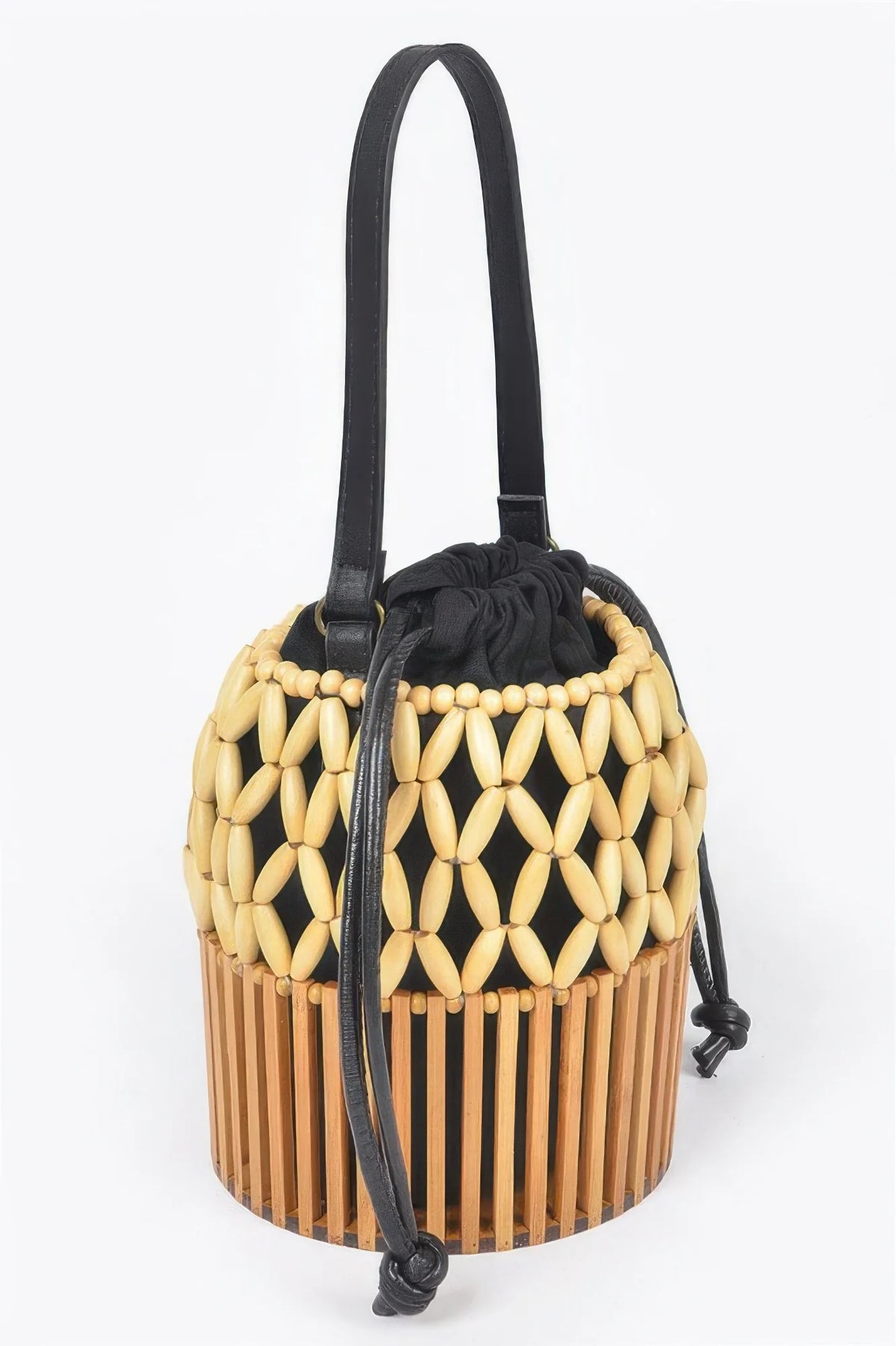 Handmade Bamboo Clutch Bag, Box Style Evening Purse – image 2