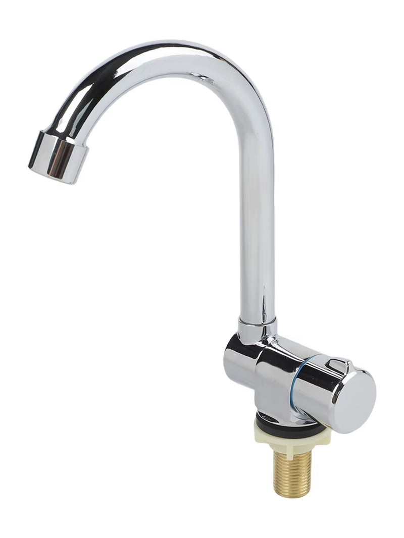 RV Folding Faucet, 360 Degree Swivel Stainless Steel Cold Water Tap – image 4