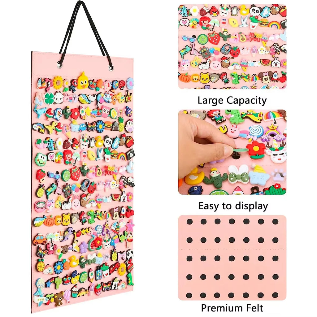Hanging Shoe Charm Display Organizer