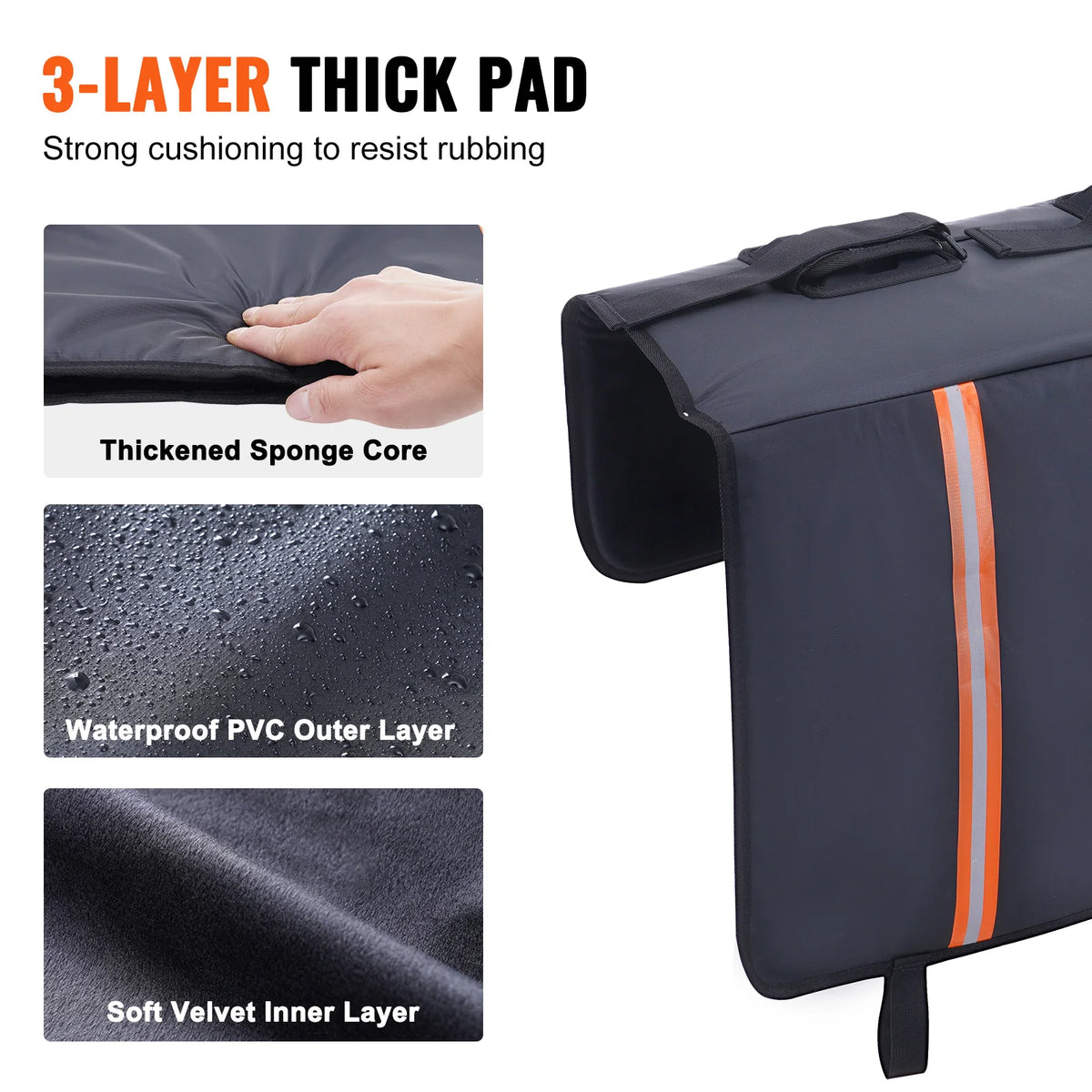 Tailgate Bike Pad 53 in, Carries 5 Bikes, Mid-Size Pickups – image 3